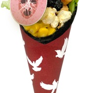 神の審判！鶏のチリソースクレープ～ポップコーン添え～