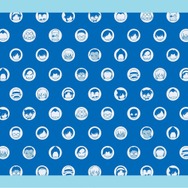 【裏】散りばめられたキャラクターのアイコンが可愛い！「シンプルデザイン」