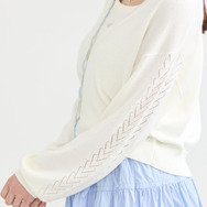 『ふたりはプリキュア』× earth music＆ecology Japan Label「ふたりはプリキュア ニットカーディガン」（C）東映アニメーション