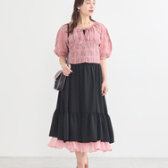 『ふたりはプリキュア』× earth music＆ecology Japan Label「ふたりはプリキュア レイヤードスカート」（C）東映アニメーション