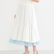 『ふたりはプリキュア』× earth music＆ecology Japan Label「ふたりはプリキュア レイヤードスカート」（C）東映アニメーション