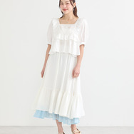 『ふたりはプリキュア』× earth music＆ecology Japan Label「ふたりはプリキュア レイヤードスカート」（C）東映アニメーション