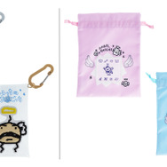 「てんしっちのたまごっち」文具雑貨シリーズの「クリアポーチ」「窓付巾着」（C）BANDAI