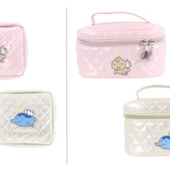 「てんしっちのたまごっち」文具雑貨シリーズの「キルティングポーチ」　「キルティングバニティポーチ」（C）BANDAI