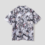 『DEATH NOTE』×グラニフ「記憶 パターン｜ビッグシルエットオープンカラーシャツ」（C）大場つぐみ・小畑健／集英社