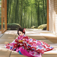 タカラトミーモール限定着物をまとった大人のリカちゃん「プレミアムリカ Kimono 和椿」（C）ＴＯＭＹ