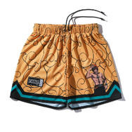 スポルディング『ONE PIECE』コラボレーションシリーズ「ジャージーショーツ ゴムゴムの実、メラメラの実、ヒトヒトの実」（C）O／S・F・T