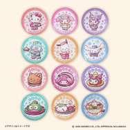 サンリオキャラクターズ　和菓子ティータイム　ミニ缶バッジ　～ＧｉＧＯ限定～