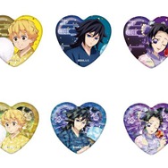 アニメ『鬼滅の刃』漆ノ章 in ナムコ キャンペーンのデジタルミニゲーム景品B賞「ハート缶バッジ」