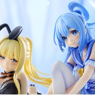 KDcolleより、『この素晴らしい世界に祝福を！』アクア（右）とダクネスのフィギュア「原作版 ネグリジェver.」登場（C）暁なつめ・三嶋くろね　発行：株式会社KADOKAWA