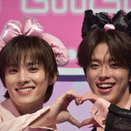 「MY MELODY KUROMI GAME PLAZA」に登壇した川西拓実＆河野純喜