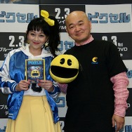 高橋名人と浅香唯がゲーム競演　「ピクセル」BD＆DVD発売イベントは80年代の風が吹く