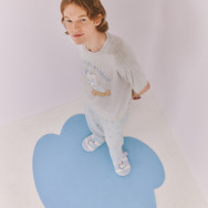 【ドラえもん】【メンズ】ワンポイントTシャツ、【ドラえもん】【メンズ】総柄ロングパンツ