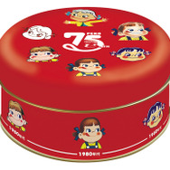 ミルキー缶（ペコちゃん75thデザイン）