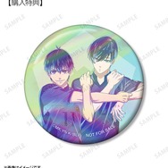 描き下ろし 潔&凛 試合前の準備中ver. Ani-Art clear label オーロラ缶バッジ AMNIBUS限定特典