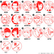 印鑑はんこSHOPハンコズ「劇場版 呪術廻戦 0 はんこコレクション」キャラクターは全32種（C）2021 「劇場版 呪術廻戦 0」製作委員会（C）芥見下々／集英社