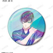 描き下ろし 試合前の準備中ver. トレーディング Ani-Art clear label オーロラ缶バッジ