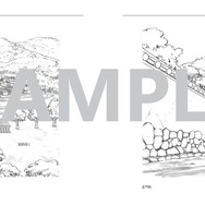 描きこまれた細部まで堪能できる美術設定ページ