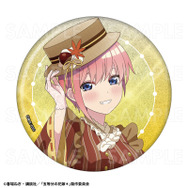 「五等分の花嫁＊　76mmグリッター缶バッジ【中野一花】和パフェドレスver.」（C）春場ねぎ・講談社／「五等分の花嫁＊」製作委員会