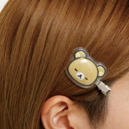 「リラックマ　ぷくっと前髪クリップ」使用例（C）2025 SAN-X CO., LTD. ALL RIGHTS RESERVED.