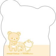 リラックマ×ミスタードーナツ「ダイカットクロスメモ」うら（C）MISDO 25（C）SAN-X