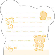 リラックマ×ミスタードーナツ「ダイカットクロスメモ」うら（C）MISDO 25（C）SAN-X