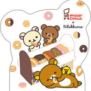 リラックマ×ミスタードーナツ「ダイカットクロスメモ」おもて（C）MISDO 25（C）SAN-X