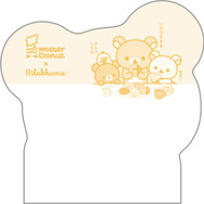 リラックマ×ミスタードーナツ「ダイカットクロスメモ」うら（C）MISDO 25（C）SAN-X