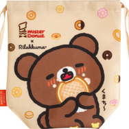 リラックマ×ミスタードーナツ「巾着」BACK（C）MISDO 25（C）SAN-X