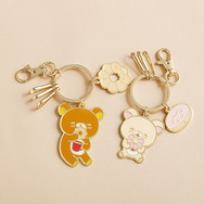 リラックマ×ミスタードーナツ「キーホルダー」3連キーフック付き（C）MISDO 25（C）SAN-X