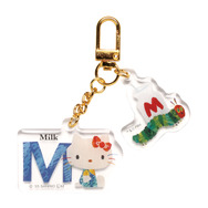 「はらぺこあおむし×ハローキティ　ツインアクリルキーホルダー」Milk