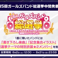 「第5回ガールズバンド総選挙」投票結果の中間発表！