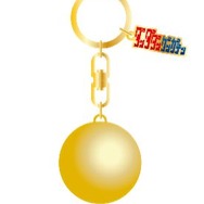 『オカルンの金の玉』キーホルダー　※画像はイメージです