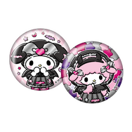 Happyくじ「Sanrio characters Halloween 2025」缶バッジSET賞：マイメロディ、マイスウィートピアノ（C）2025 SANRIO CO., LTD. APPROVAL NO. E25080701