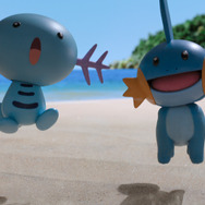 飛び跳ねるウパーと、ミズゴロウ