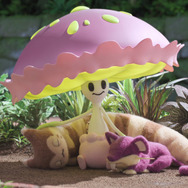 マシェードの下でお昼寝中の、オオタチ、コラッタ