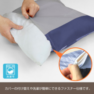 両面プリントクッションカバーはファスナー仕様