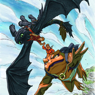『ヒックとドラゴン』✕『NARUTO-ナルト-』岸本斉史描き下ろしコラボビジュアル