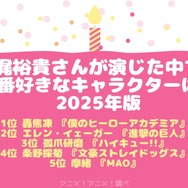 梶裕貴さんお誕生日記念！一番好きなキャラは？第1位～5位まで