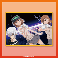 『とある科学の超電磁砲T』Newtype オンラインくじ　C賞：ミニ色紙 御坂美琴＆御坂妹＆アクセラレータ（C）2018 鎌池和馬／冬川基／ＫＡＤＯＫＡＷＡ／PROJECT-RAILGUN T