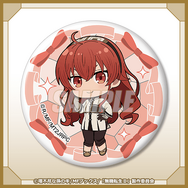 『無職転生Ⅱ ～異世界行ったら本気だす～』ニットワンピース オンラインくじ　D賞：キラキラ缶バッジ エリス・ボレアス・グレイラット 通常服 ミニキャラ（C）理不尽な孫の手/MFブックス/「無職転生Ⅱ」製作委員会