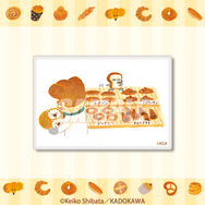 くじ引き堂『パンどろぼう』オンラインくじ　D賞：スクエア缶バッジ  はやあしのじゅつ（C）Keiko Shibata／KADOKAWA