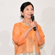 『ホウセンカ』完成披露舞台挨拶 オフィシャルスチール 宮崎美子