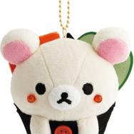 「リラックマ寿司 おすしぶらさげぬいぐるみ コリラックマ」（C）2025 SAN-X CO., LTD. ALL RIGHTS RESERVED.