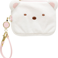 すみっコぐらしコレクション「ぬいぐるみリール付パスケース しろくま」（C）2025 SAN-X CO., LTD. ALL RIGHTS RESERVED.
