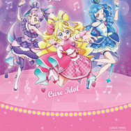 ナムコ限定『映画キミとアイドルプリキュア♪』組み立て式ポストカード（キュアアイドル、キュアウインク、キュアキュンキュン）