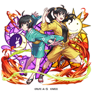 火属性 ★6 栂の木二中のファイヤーシスターズ （獣神化） CV：喜多村英梨 井口裕香