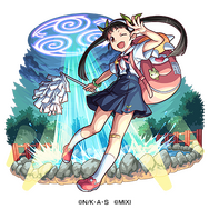 木属性 ★5 神になりし少女 八九寺真宵 （進化） CV：加藤英美里