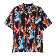 ONE PIECE×HYSTERIC GLAMOUR「NAMI ＆ BOA.HANCOCK TWIN GUITAR柄オープンカラーシャツ」（C）O/S・F・T