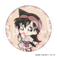 TVアニメ『名探偵コナン』weekend holidayデフォルメシリーズ「トレーディング缶バッジ　毛利蘭」（C）青山剛昌／小学館・読売テレビ・TMS 1996